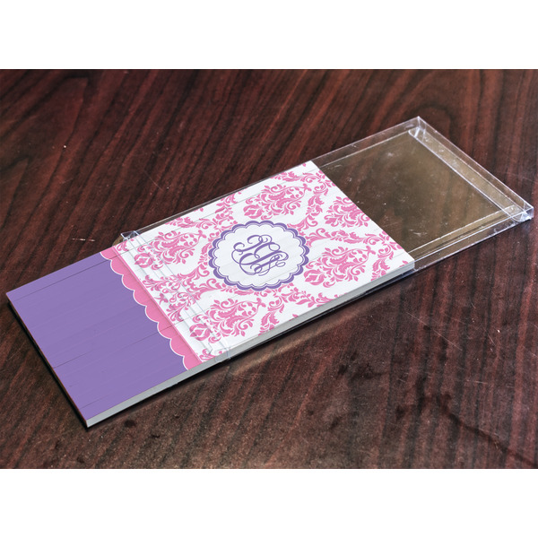 Pink, White & Purple Damask Colored Pencils - In Package