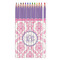 Pink, White & Purple Damask Colored Pencils - Sharpened