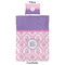 Pink, White & Purple Damask Comforter Set - Twin XL - Approval
