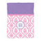 Pink, White & Purple Damask Comforter - Twin - Front