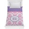 Pink, White & Purple Damask Comforter (Twin)