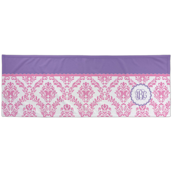 Pink, White & Purple Damask Cooling Towel- Approval