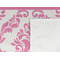 Pink, White & Purple Damask Cooling Towel- Detail
