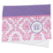 Pink, White & Purple Damask Cooling Towel- Main