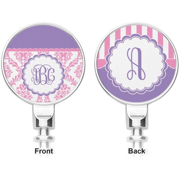 Pink, White & Purple Damask Corkscrew - Apvl