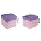 Pink, White & Purple Damask Cubic Gift Box - Approval