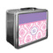 Pink, White & Purple Damask Custom Lunch Box / Tin
