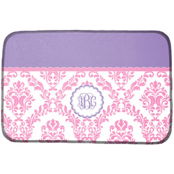 Pink, White & Purple Damask Dish Drying Mat (Personalized)