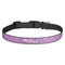 Pink, White & Purple Damask Dog Collar (Personalized)