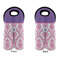 Pink, White & Purple Damask Double Wine Tote - APPROVAL (new)
