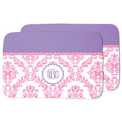 Pink, White & Purple Damask Dish Drying Mat (Personalized)