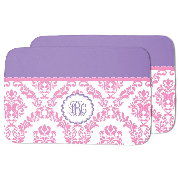 Pink, White & Purple Damask Drying Dish Mat - MAIN