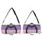 Pink, White & Purple Damask Duffle Bag Small and Large