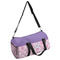 Pink, White & Purple Damask Duffle bag with side mesh pocket