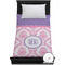 Pink, White & Purple Damask Duvet Cover (Twin)