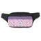 Pink, White & Purple Damask Fanny Packs - FRONT