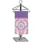 Pink, White & Purple Damask Finger Tip Towel (Personalized)