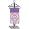 Pink, White & Purple Damask Finger Tip Towel - Full Print (Personalized)