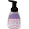 Pink, White & Purple Damask Foam Soap Bottle - Black (Personalized)