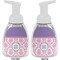Pink, White & Purple Damask Foam Soap Bottle Approval - White