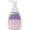 Pink, White & Purple Damask Foam Soap Bottle - White