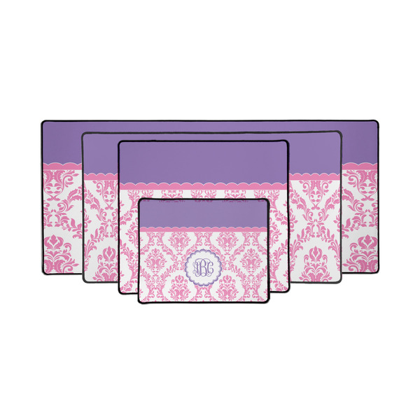 Pink, White & Purple Damask Gaming Mats - PARENT/MAIN
