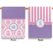 Pink, White & Purple Damask Garden Flags - Large - Double Sided - APPROVAL
