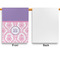 Pink, White & Purple Damask Garden Flags - Large - Single Sided - APPROVAL