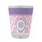 Pink, White & Purple Damask Glass Shot Glass - 1.5 oz - Set of 4 (Personalized)