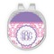 Pink, White & Purple Damask Golf Ball Marker - Hat Clip - Silver