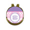 Pink, White & Purple Damask Golf Ball Marker - Hat Clip - Gold