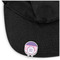 Pink, White & Purple Damask Golf Ball Marker Hat Clip - Main