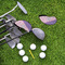 Pink, White & Purple Damask Golf Club Covers - LIFESTYLE