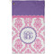 Pink, White & Purple Damask Golf Towel (Personalized) - APPROVAL (Small Full Print)