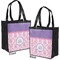 Pink, White & Purple Damask Grocery Bag - Apvl