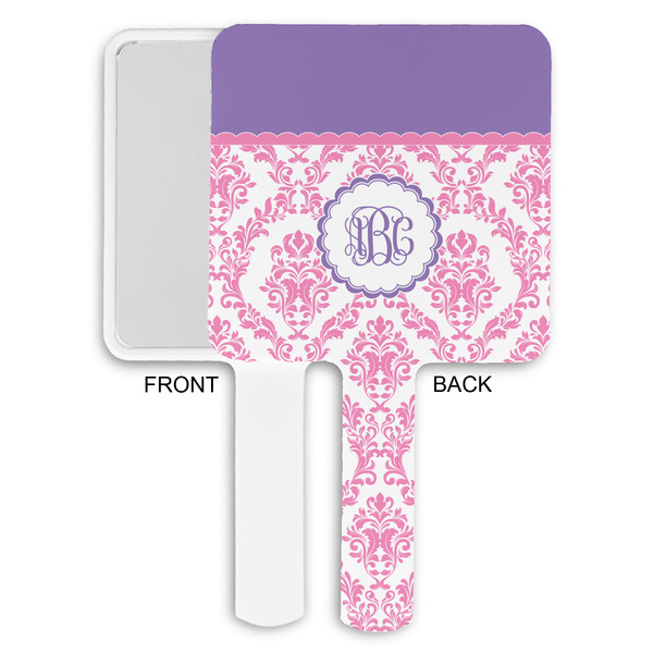 Pink, White & Purple Damask Hand Mirrors - Approval