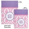 Pink, White & Purple Damask Hard Cover Journal - Compare