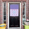 Pink, White & Purple Damask House Flags - Double Sided - (Over the door) LIFESTYLE
