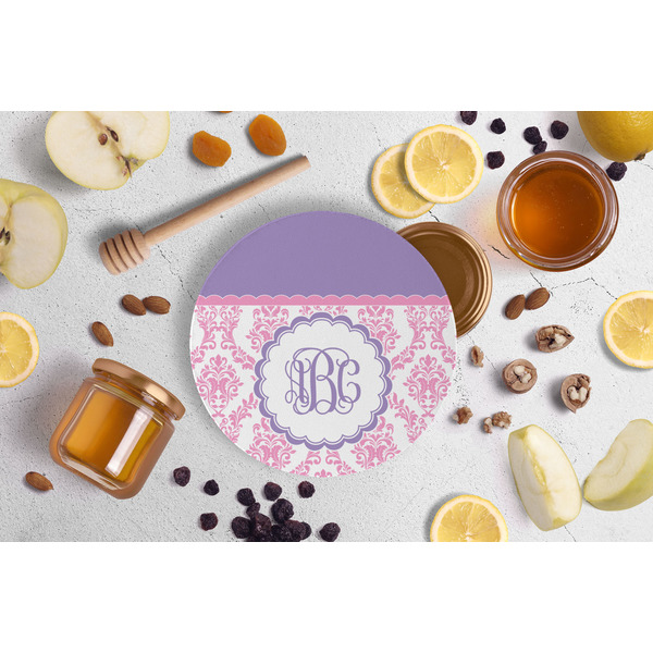 Pink, White & Purple Damask Jar Opener - Lifestyle Image