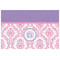 Pink, White & Purple Damask Jigsaw Puzzle 1014 Piece - Front