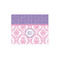 Pink, White & Purple Damask Jigsaw Puzzle 110 Piece - Front