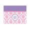 Pink, White & Purple Damask Jigsaw Puzzle 500 Piece - Front