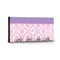 Pink, White & Purple Damask Key Hanger - Front View with Hooks
