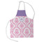 Pink, White & Purple Damask Kid's Aprons - Small Approval