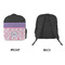 Pink, White & Purple Damask Kid's Backpack - Approval