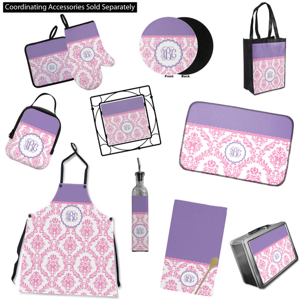Pink, White & Purple Damask Kitchen Accessories & Decor