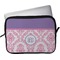 Pink, White & Purple Damask Laptop Sleeve (13" x 10")