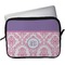 Pink, White & Purple Damask Laptop Sleeve / Case - 13" (Personalized)