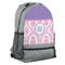 Pink, White & Purple Damask Backpack (Personalized)