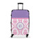 Pink, White & Purple Damask Large Travel Bag - With Handle